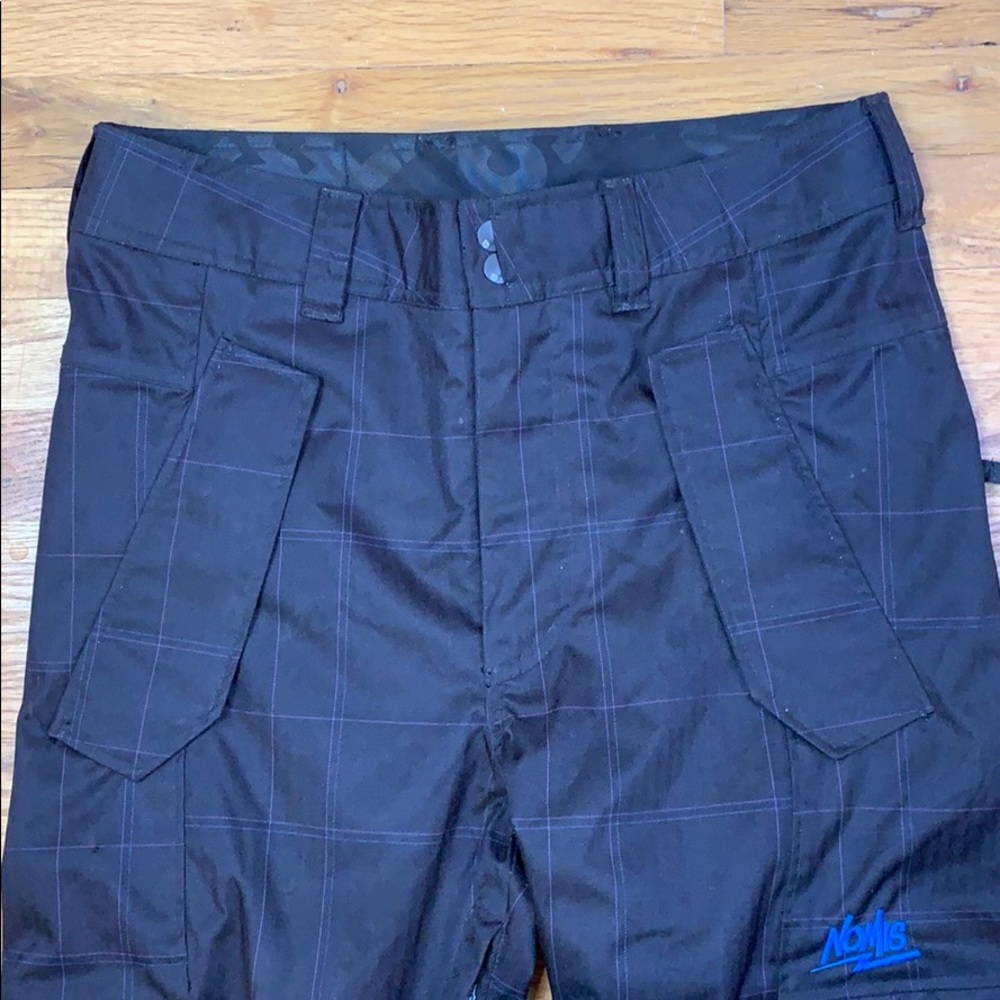 NOMIS SNOW PANTS  NAVY BLUE PINSTRIPE SMALL